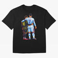 2 GOATS Oversized T-Shirt Celebrate Rivalries and Pride in FIFA World Cup 2026 Group Stage for Fans of Messi and Spain, Bringing Global Supporter Spirit, Legendary Goals, National Colors and Tournament Celebration; Great for Supporters Who Love