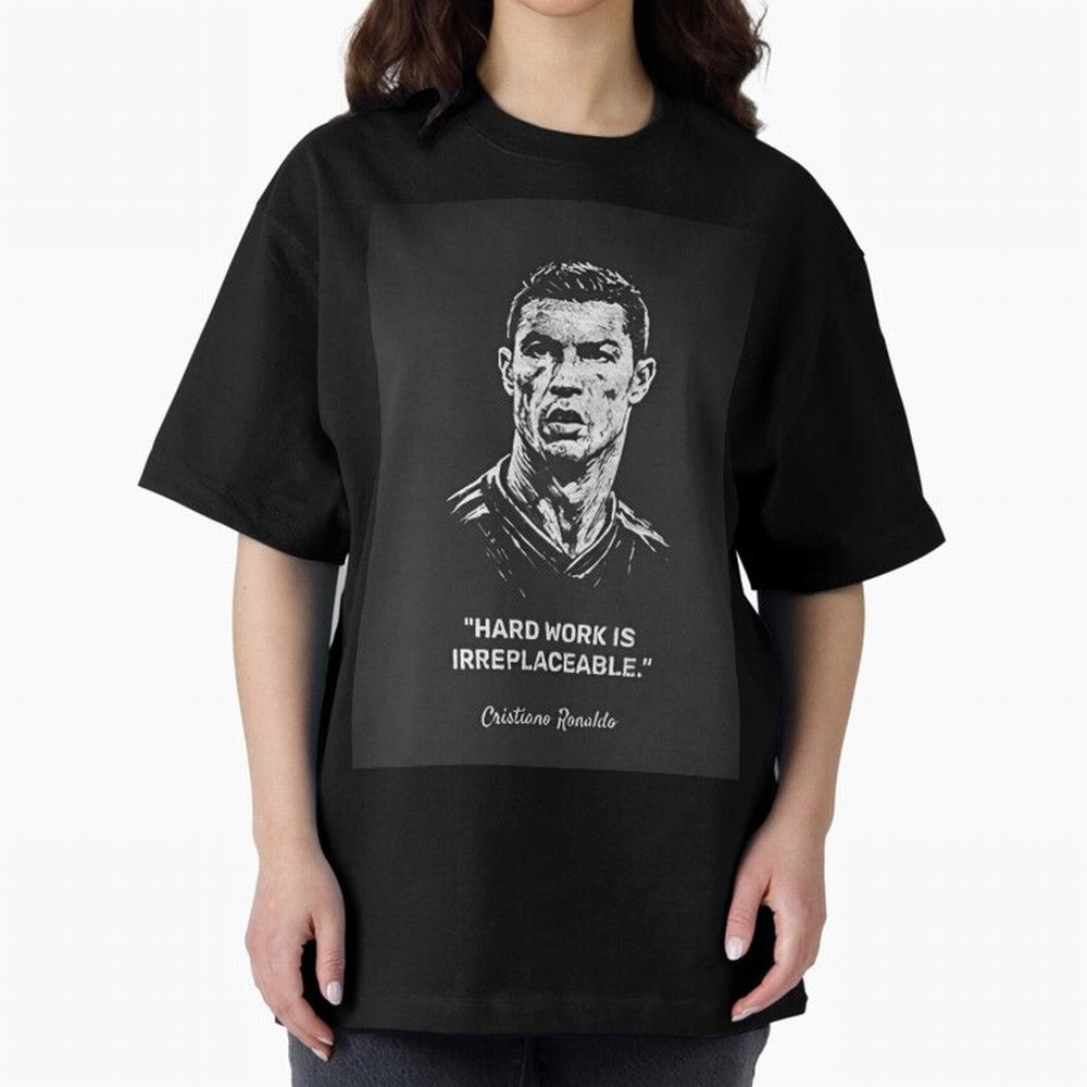 Cristiano Ronaldo Oversized T-Shirt Live the Energy of Global Football Passion for FIFA World Cup 2026 USA Canada Mexico, Filled with CR7 and Messi, France and Portugal, Worldwide Fan Energy, Dramatic Goals, Stadium Lights and Championship