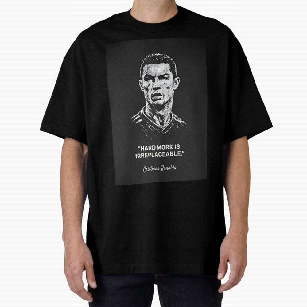 Cristiano Ronaldo Oversized T-Shirt Live the Energy of Global Football Passion for FIFA World Cup 2026 USA Canada Mexico, Filled with CR7 and Messi, France and Portugal, Worldwide Fan Energy, Dramatic Goals, Stadium Lights and Championship