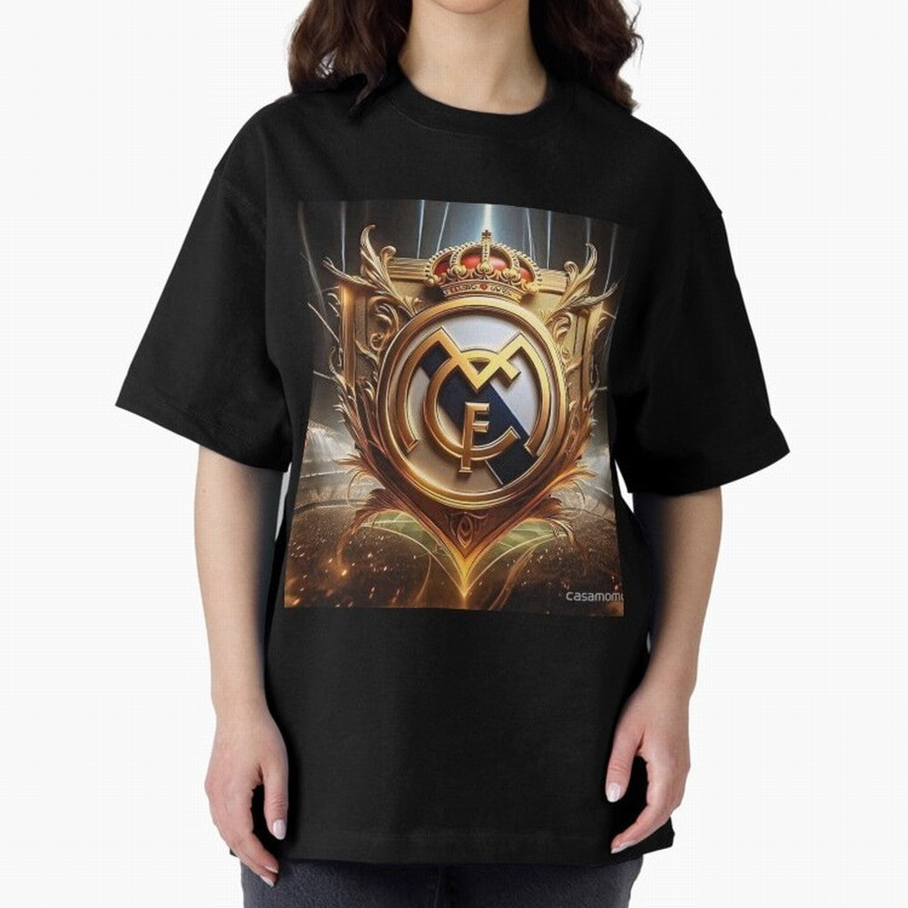 Galaxy of Real Madrid Oversized T-Shirt Build the FIFA World Cup 2026 USA Canada Mexico Journey through CR7 Highlights, Netherlands Pride, Classic Soccer Heritage, Championship Pressure, Fan Loyalty and International Pride; Ideal for Fans Who