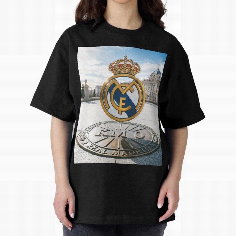 Madrid Futbol km0 Oversized T-Shirt Carry the Colors and Pride of FIFA World Cup 2026 Group Stage for Fans of Mbappe and Neymar and Netherlands, Bringing Soccer Culture, Superstar Moments, National Team Dreams and Competitive Fire; Great for Watch
