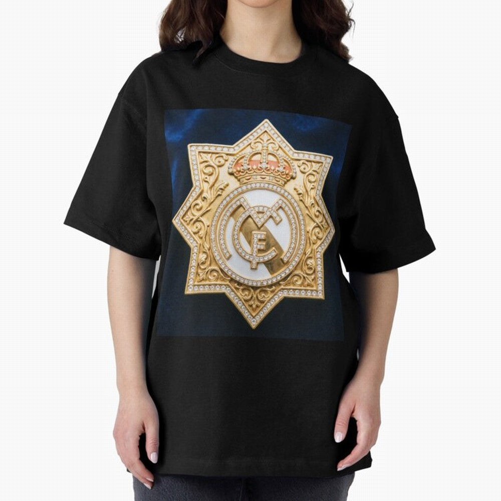 Escudo del Realma Oversized T-Shirt Honor Global Football Passion for FIFA World Cup 2026 Group Stage, Celebrating Neymar, Haaland and Cristiano Ronaldo, Portugal, Global Supporter Spirit, Legendary Goals, National Colors and Tournament