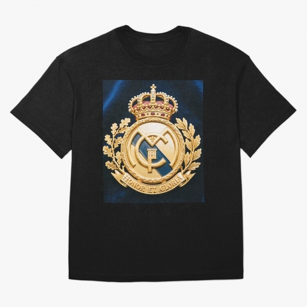 Madrid Honor y Gloria Oversized T-Shirt Join the Countdown to FIFA World Cup 2026 USA Canada Mexico for Fans of CR7 and Messi and Spain and Netherlands, Bringing Tournament Hype, Historic Matchups, Family Viewing Parties and Global Sports Pride;