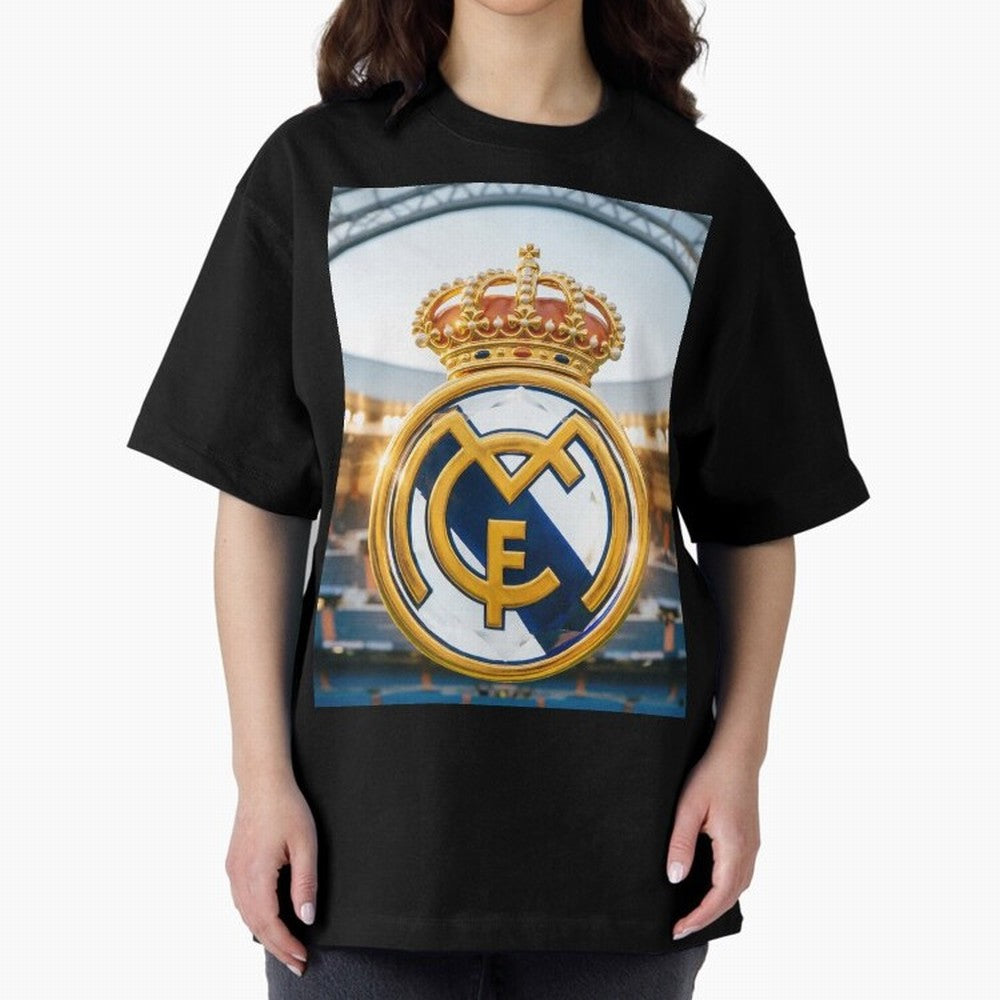 Realeza Madridista Oversized T-Shirt Bring International Match Energy to FIFA World Cup 2026 Highlighting Messi and Cristiano Ronaldo, Brazil Energy, Soccer Culture, Superstar Moments, National Team Dreams and Competitive Fire; Great for Watch