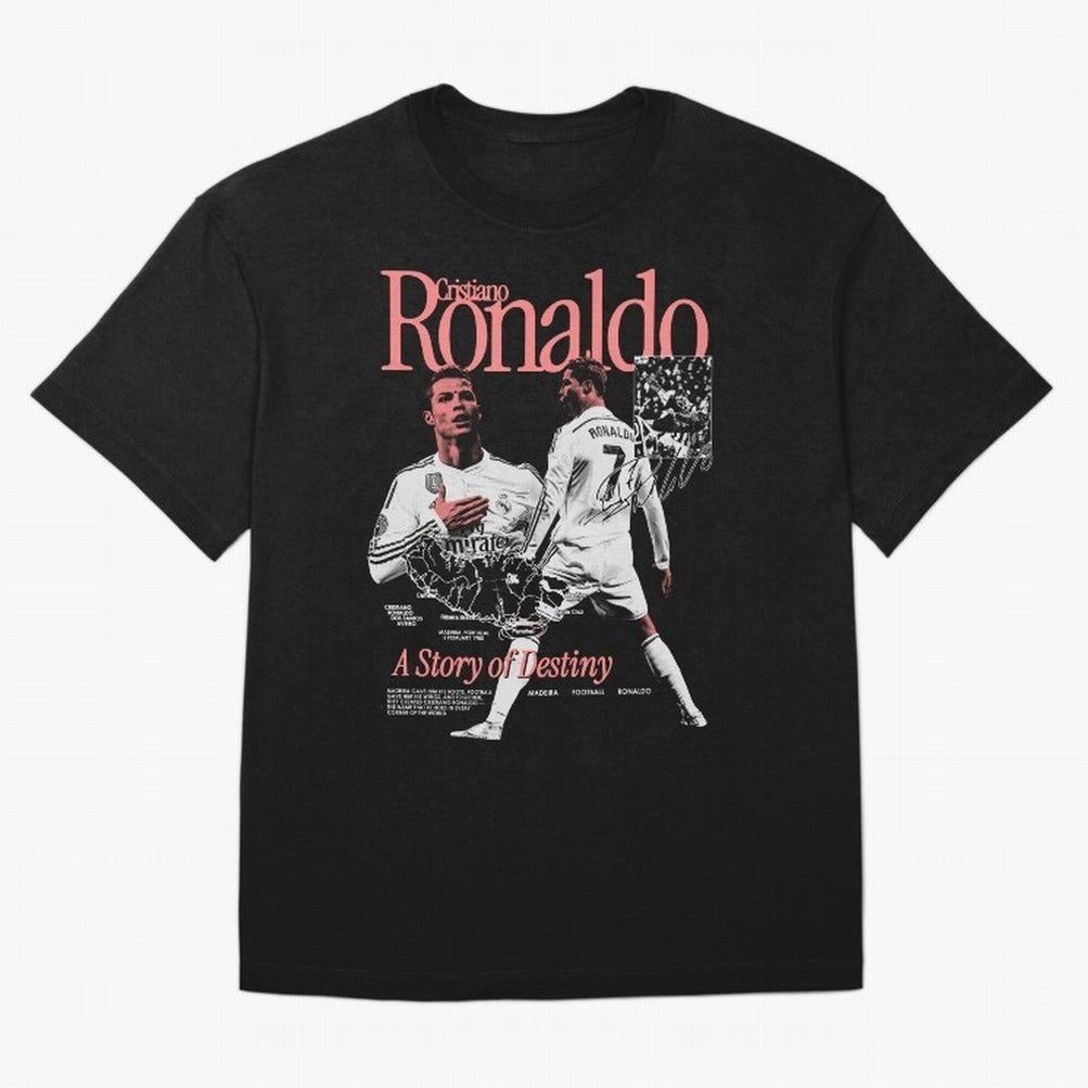 CR7 Cristiano Oversized T-Shirt Celebrate Unforgettable Nights in FIFA World Cup 2026 Group Stage Spirit, Highlighting England and Germany, Mbappe and Neymar, Retro Football Energy, Iconic Rivalries, Trophy Chase Drama and Stadium Atmosphere; Made
