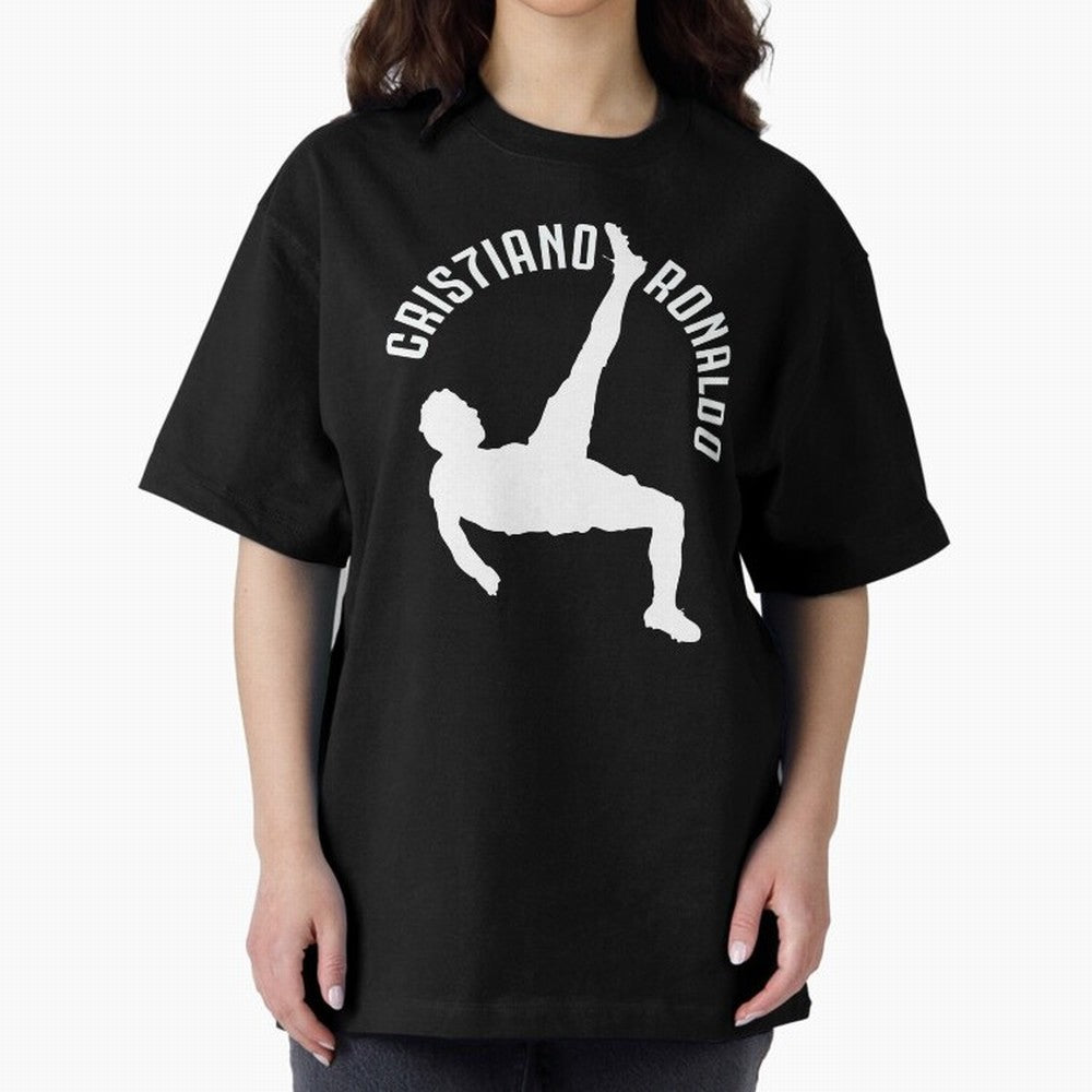 Cristiano Ronaldo - Bicycle Oversized T-Shirt Turn Every Weekend Toward the FIFA World Cup 2026 Journey through Haaland and Mbappe Highlights, Argentina, France and Brazil Pride, Champion Mindset, Group Stage Buzz, Knockout Tension and Passionate