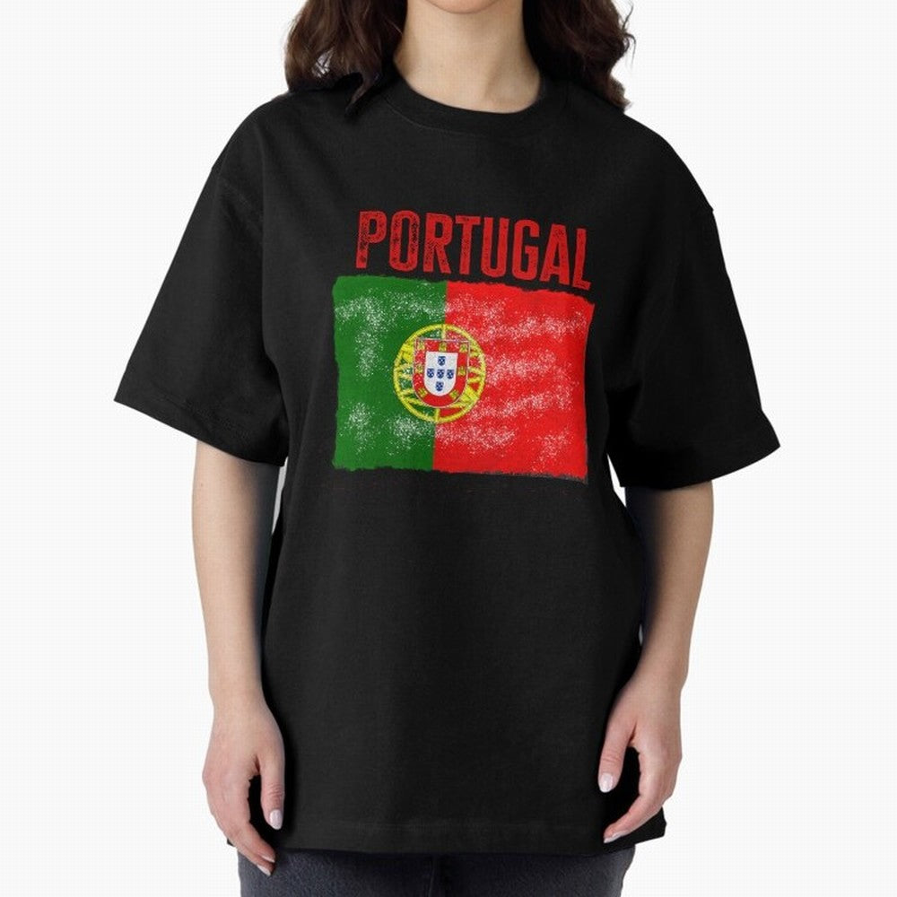 Portugal Oversized T-Shirt Showcase FIFA World Cup 2026 USA Canada Mexico Made for CR7 and Messi, Spain Energy, Fan Favorite Moments, National Team Passion, Big Match Drama and Soccer History; Ideal for Fans Who Follow Messi, Cristiano Ronaldo,