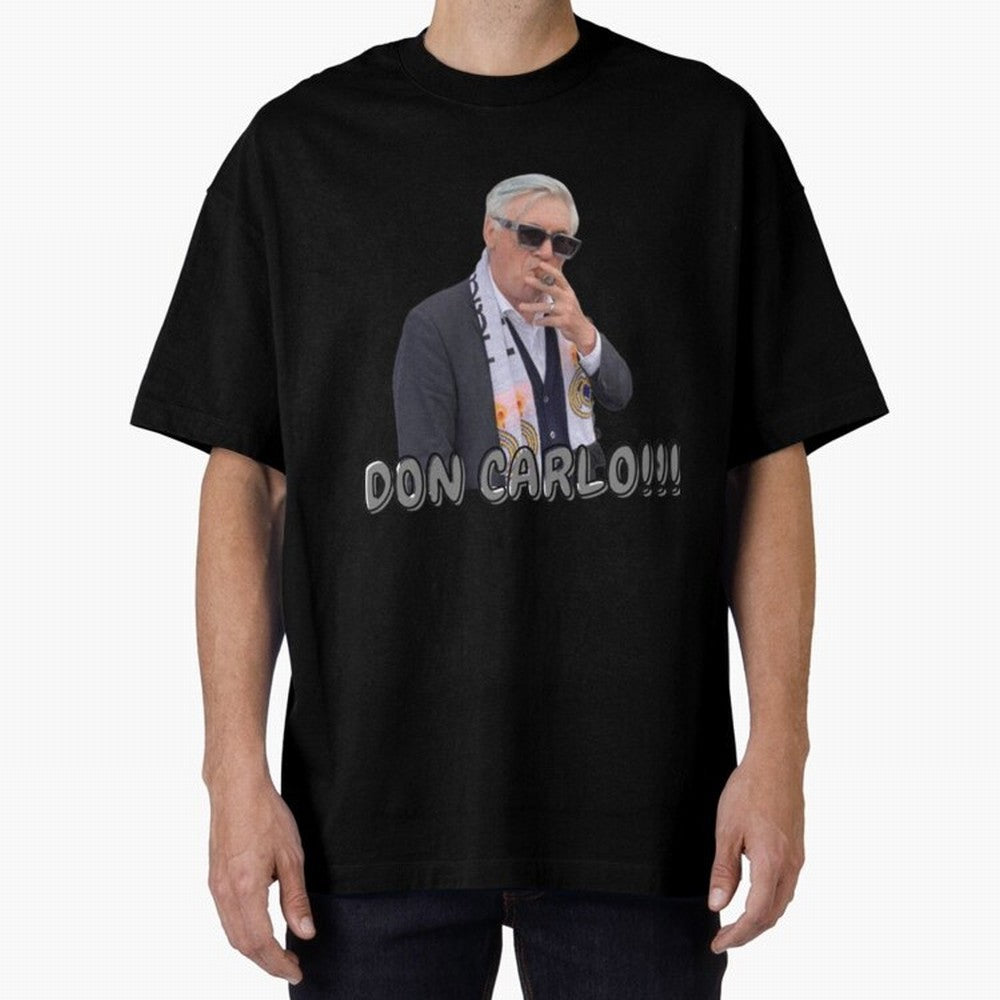 Don Carlo Ancelotti Oversized T-Shirt Refresh the FIFA World Cup 2026 USA Canada Mexico Journey through Neymar, Haaland and Cristiano Ronaldo Highlights, England, France and Netherlands Pride, Stadium Chants, National Pride, Trophy Dreams and
