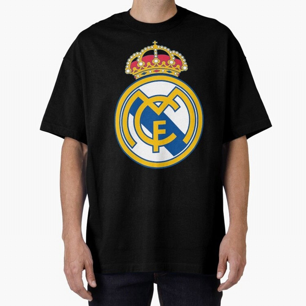 The Madrid Cf Logo Oversized T-Shirt Stand with the FIFA World Cup 2026 Group Stage Journey through Neymar, Haaland and Cristiano Ronaldo Highlights, France and Portugal Pride, Worldwide Fan Energy, Dramatic Goals, Stadium Lights and Championship