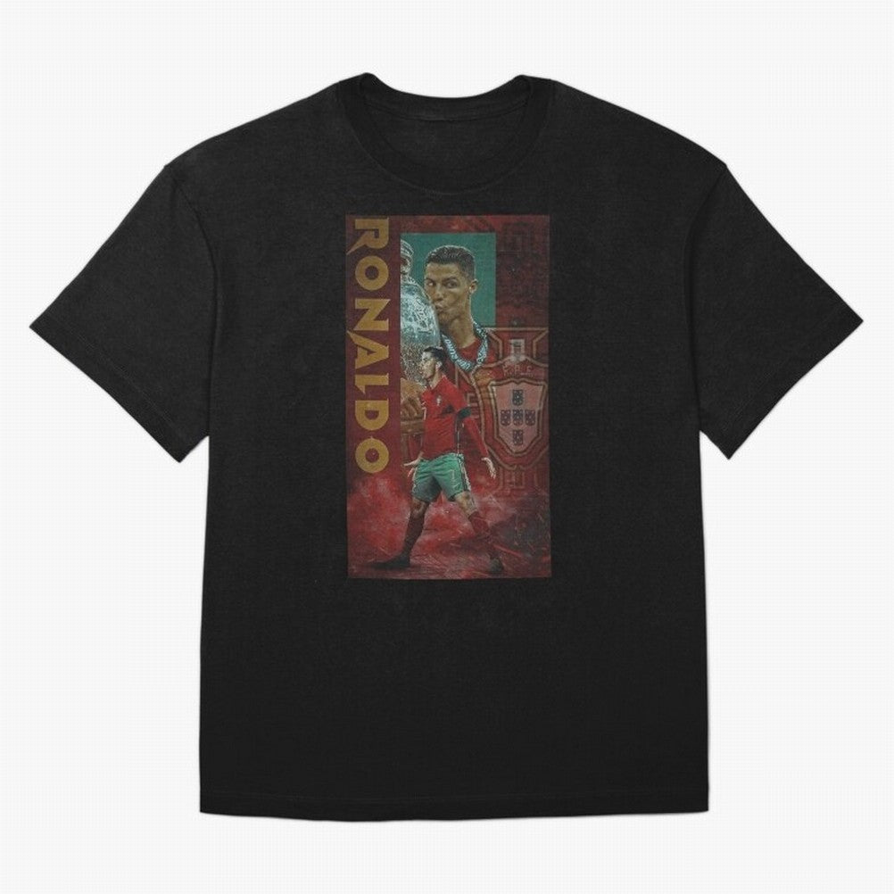 Cristiano Ronaldo Oversized T-Shirt Represent Global Football Passion for FIFA World Cup 2026 Group Stage, Centered on Haaland, Portugal, Tournament Hype, Historic Matchups, Family Viewing Parties and Global Sports Pride; Ideal for Fans Who Follow