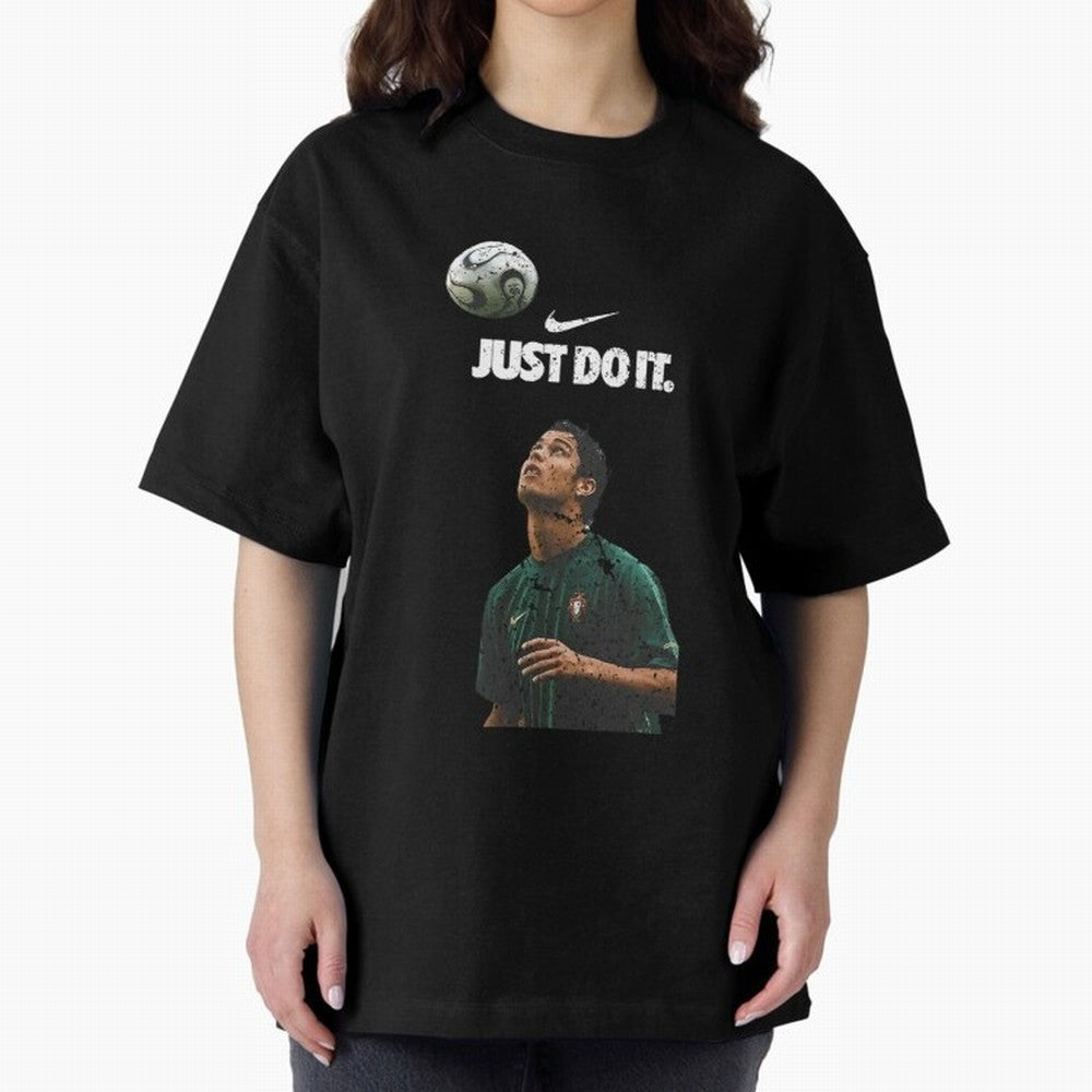 Cristiano Ronaldo Just Do It Oversized T-Shirt Show Your Tournament Heart for the FIFA World Cup 2026 Journey through Cristiano Ronaldo Highlights, Brazil Pride, Stadium Chants, National Pride, Trophy Dreams and Unforgettable Football Memories;