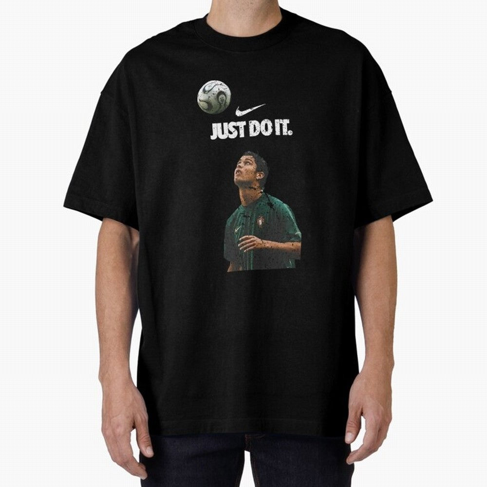 Cristiano Ronaldo Just Do It Oversized T-Shirt Show Your Tournament Heart for the FIFA World Cup 2026 Journey through Cristiano Ronaldo Highlights, Brazil Pride, Stadium Chants, National Pride, Trophy Dreams and Unforgettable Football Memories;