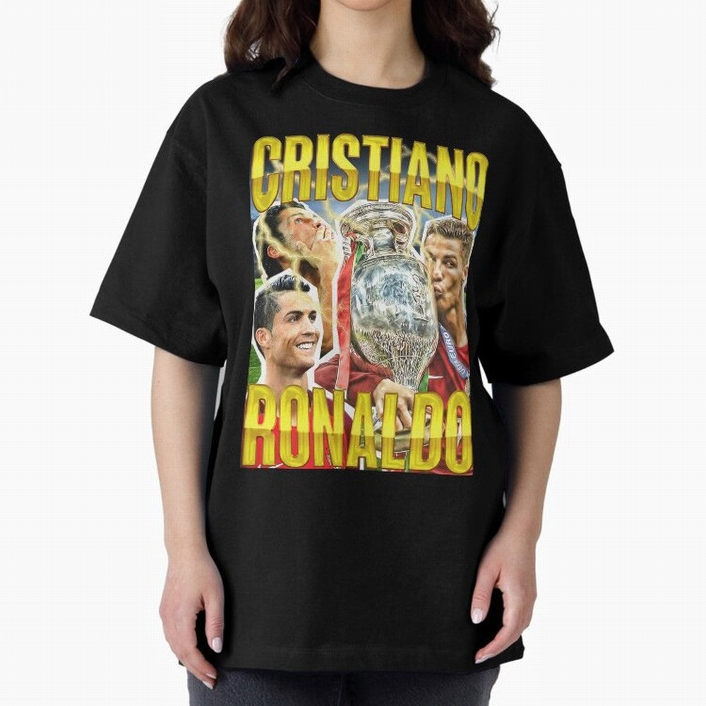 Cristiano Ronaldo Cr7 Siuuu El Bicho Oversized T-Shirt Cheer for FIFA World Cup 2026 with CR7, England, France and Netherlands Energy, Stadium Chants, National Pride, Trophy Dreams and Unforgettable Football Memories; Great for Supporters Who Love