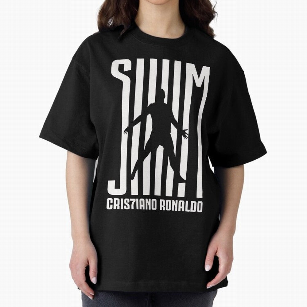 Cristiano Ronaldo - SIM Oversized T-Shirt Honor the Football Icons of Global Football Passion for FIFA World Cup 2026 USA Canada Mexico, with Cristiano Ronaldo, Haaland and CR7, Portugal, Tournament Hype, Historic Matchups, Family Viewing Parties
