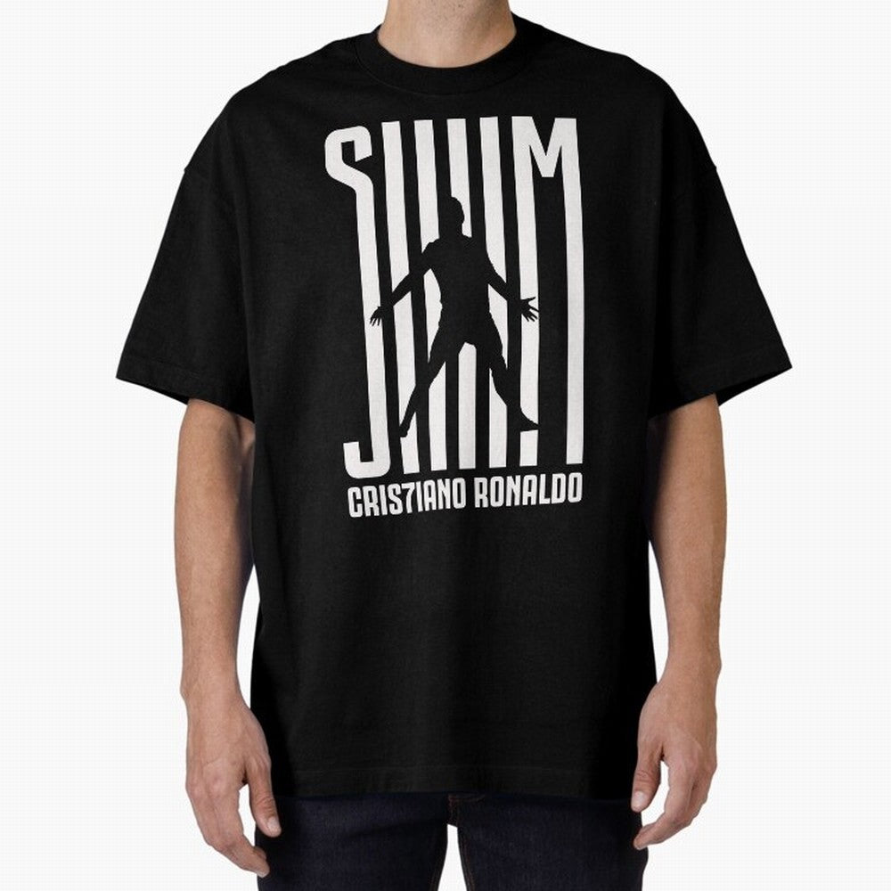 Cristiano Ronaldo - SIM Oversized T-Shirt Honor the Football Icons of Global Football Passion for FIFA World Cup 2026 USA Canada Mexico, with Cristiano Ronaldo, Haaland and CR7, Portugal, Tournament Hype, Historic Matchups, Family Viewing Parties