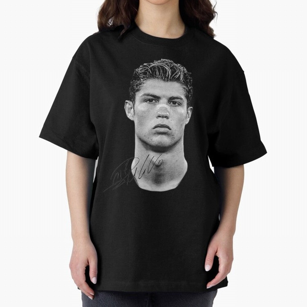 Cr7 - Streetwear Clothing Oversized T-Shirt Celebrate Football Heritage in Global Football Passion for FIFA World Cup 2026 Group Stage, Celebrating Haaland and Mbappe, England, France and Netherlands, Vintage Soccer Flavor, Modern Football Stars,