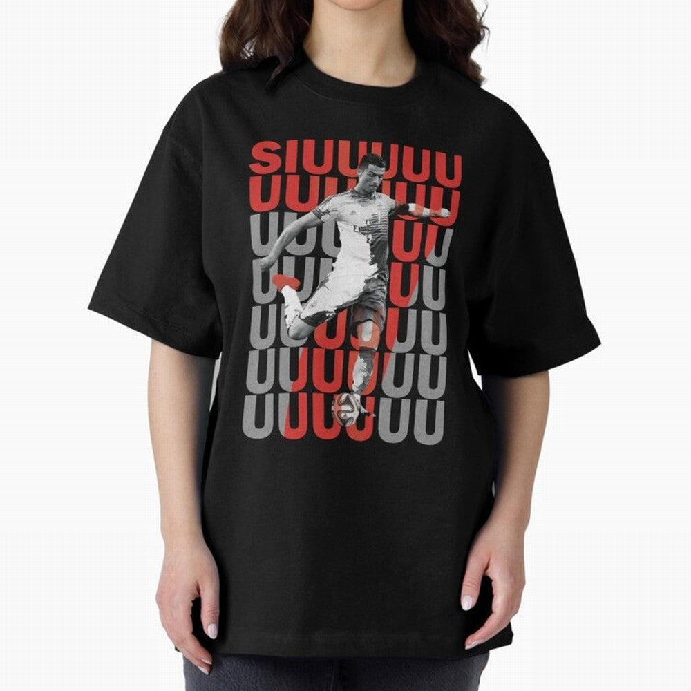 Siuuuuuu Cristiano Ronaldo Oversized T-Shirt Bring Trophy Dreams to FIFA World Cup 2026 for Fans of Messi, CR7 and Mbappe and Argentina, France and Brazil, Bringing Champion Mindset, Group Stage Buzz, Knockout Tension and Passionate Fan Culture;
