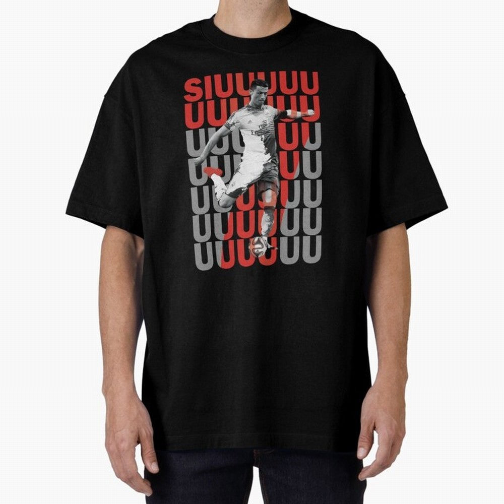 Siuuuuuu Cristiano Ronaldo Oversized T-Shirt Bring Trophy Dreams to FIFA World Cup 2026 for Fans of Messi, CR7 and Mbappe and Argentina, France and Brazil, Bringing Champion Mindset, Group Stage Buzz, Knockout Tension and Passionate Fan Culture;