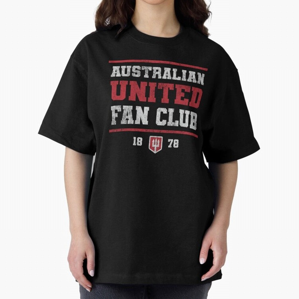 Australian United Fan Club Oversized T-Shirt Carry the Dream of Match Day Hype around FIFA World Cup 2026 Group Stage, CR7 and Messi, England, France and Netherlands, Worldwide Fan Energy, Dramatic Goals, Stadium Lights and Championship