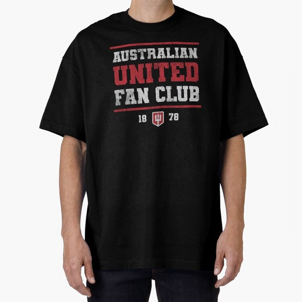 Australian United Fan Club Oversized T-Shirt Carry the Dream of Match Day Hype around FIFA World Cup 2026 Group Stage, CR7 and Messi, England, France and Netherlands, Worldwide Fan Energy, Dramatic Goals, Stadium Lights and Championship