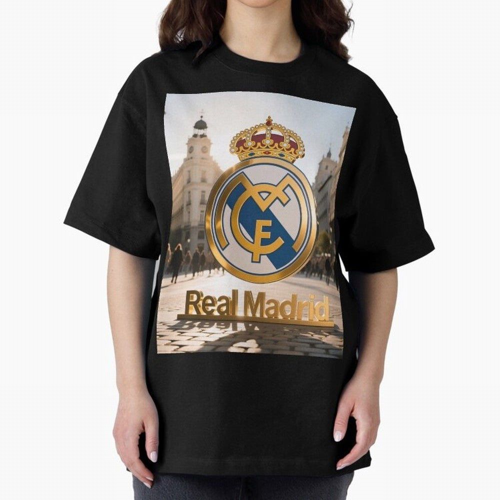 As¨ª as¨ª as¨ª Gana el Madrid Oversized T-Shirt Honor the Football Icons of Match Day Hype around FIFA World Cup 2026 USA Canada Mexico, Messi and Cristiano Ronaldo, Argentina, Classic Soccer Heritage, Championship Pressure, Fan Loyalty and