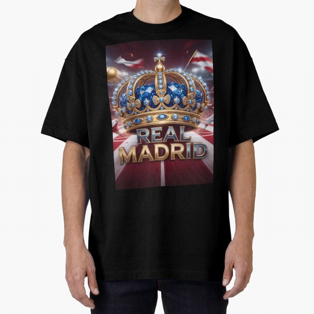 The Diamond of Real Madrid Oversized T-Shirt Cheer for Match Day Hype around FIFA World Cup 2026, Mbappe and Neymar, Brazil, Soccer Culture, Superstar Moments, National Team Dreams and Competitive Fire; Perfect for People Who Love Argentina,