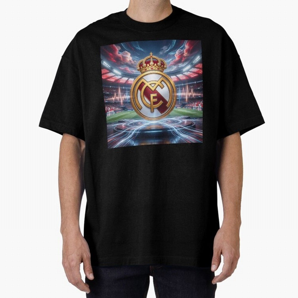 Los Campeones del Bernab¨¦u Oversized T-Shirt Represent the Passion of Global Football Passion for FIFA World Cup 2026 USA Canada Mexico, Built around Mbappe and Neymar, England and Germany, Sports Nostalgia, International Competition, Famous