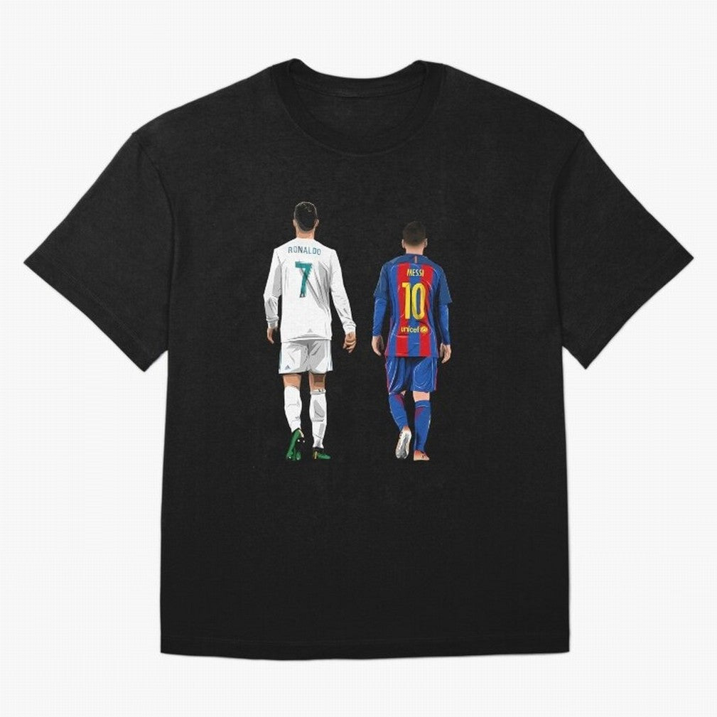 Cristiano Ronaldo And Messi Oversized T-Shirt Join the Global Buzz around FIFA World Cup 2026 USA Canada Mexico Spirit, Celebrating France and Portugal, Cristiano Ronaldo, Game Day Rituals, Football Legends, Country Pride and the Road to the Final;