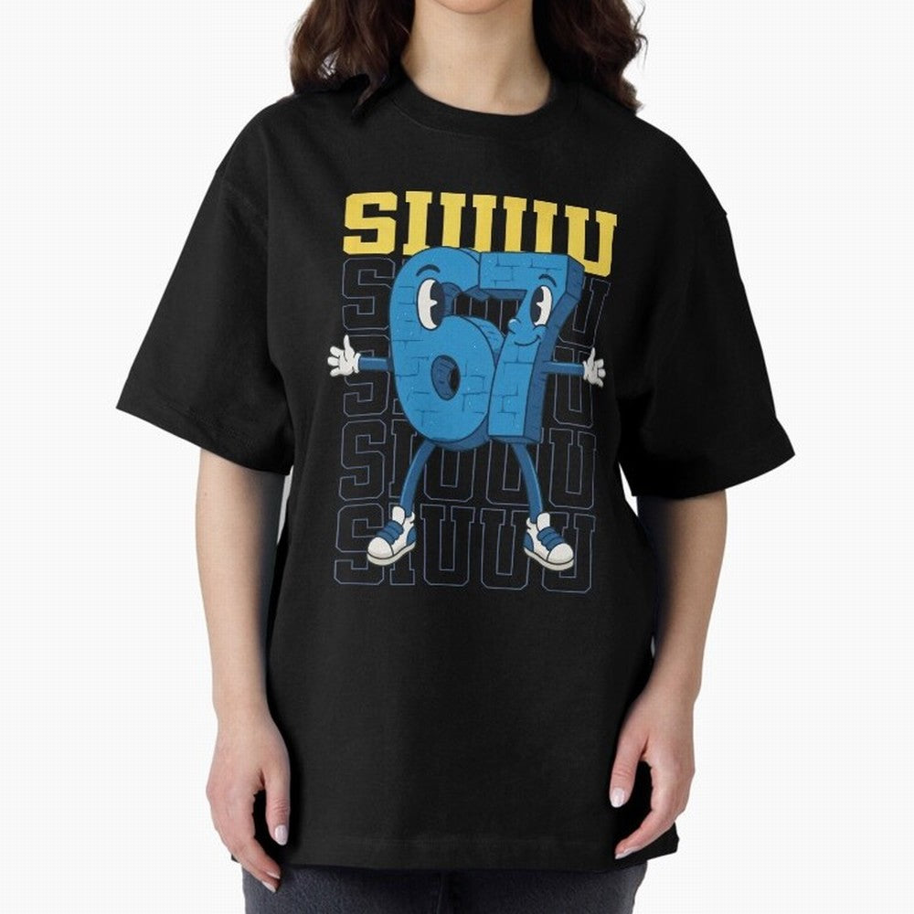 Funny Siuuu 67 Six Seven Soccer Shirt Oversized T-Shirt Enjoy the Biggest Football Party of FIFA World Cup 2026 for Fans of Messi and Cristiano Ronaldo and Brazil, Portugal and Argentina, Bringing Soccer Culture, Superstar Moments, National Team