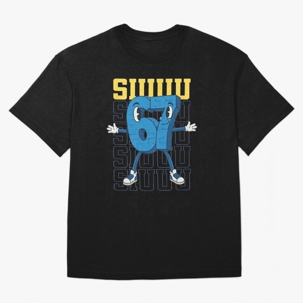 Funny Siuuu 67 Six Seven Soccer Shirt Oversized T-Shirt Enjoy the Biggest Football Party of FIFA World Cup 2026 for Fans of Messi and Cristiano Ronaldo and Brazil, Portugal and Argentina, Bringing Soccer Culture, Superstar Moments, National Team