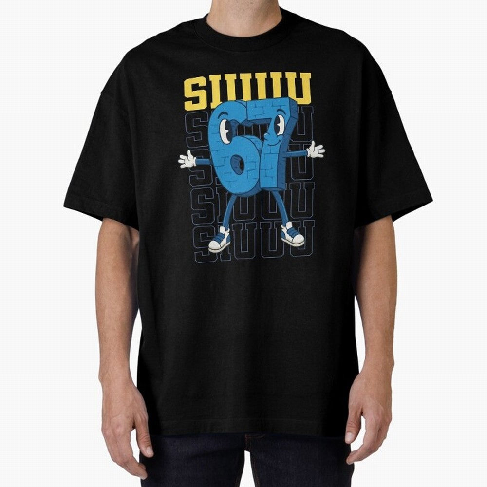 Funny Siuuu 67 Six Seven Soccer Shirt Oversized T-Shirt Enjoy the Biggest Football Party of FIFA World Cup 2026 for Fans of Messi and Cristiano Ronaldo and Brazil, Portugal and Argentina, Bringing Soccer Culture, Superstar Moments, National Team