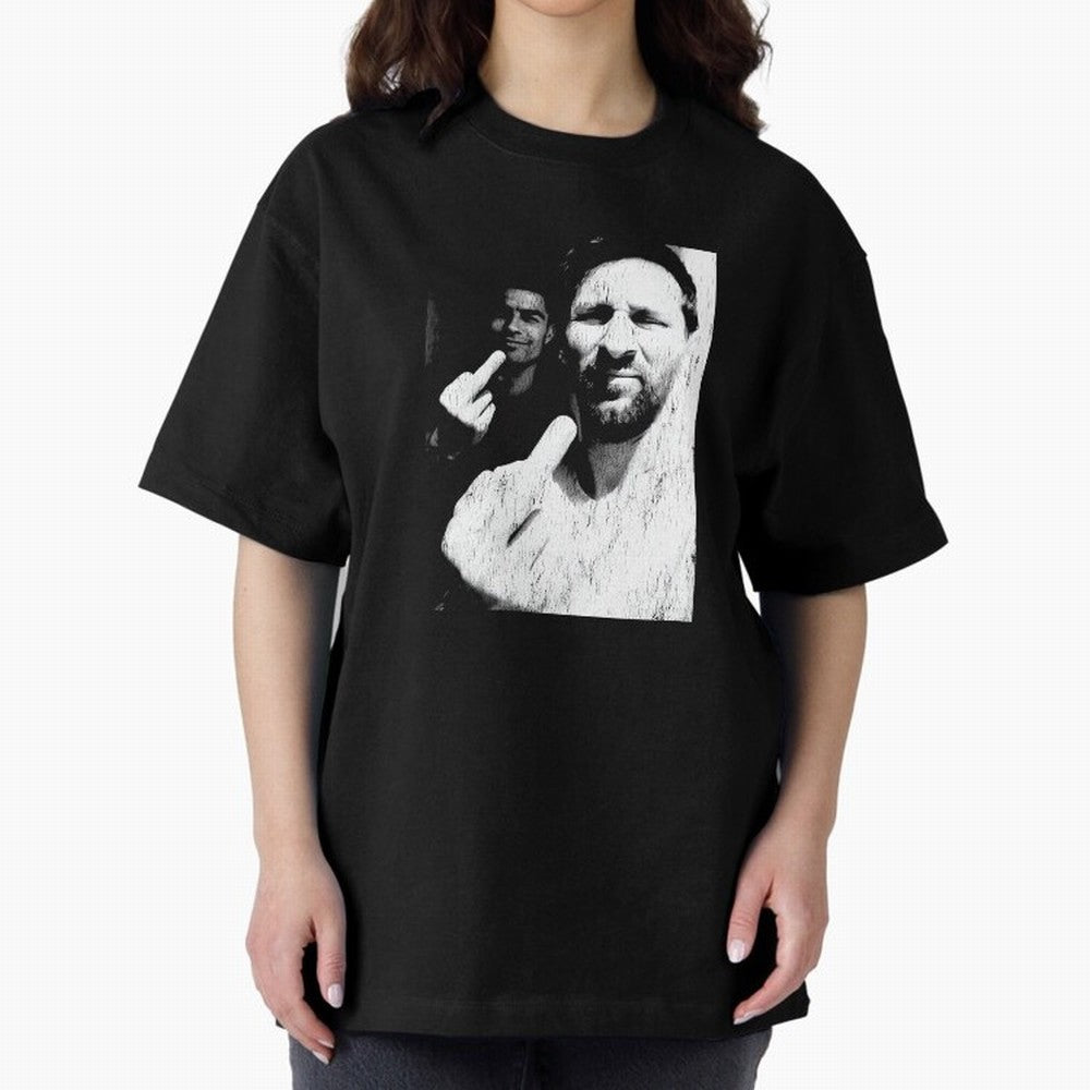 Cristiano Ronaldo & Messi Vintage Oversized T-Shirt Celebrate Classic Football Spirit in Global Football Passion for FIFA World Cup 2026 Group Stage, Connected to Messi, Neymar and Mbappe, Argentina and Brazil, Global Supporter Spirit, Legendary