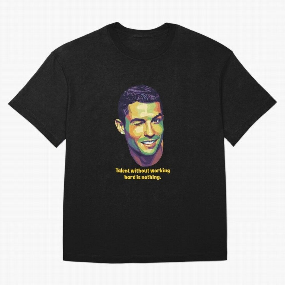 Cristiano Ronaldo Quotes Oversized T-Shirt Celebrate the Road through FIFA World Cup 2026 USA Canada Mexico Made for Neymar, Argentina Energy, Goal Celebration Energy, Supporter Heritage, Football Icons and Worldwide Tournament Joy; Created for
