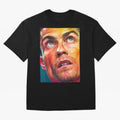 Cristiano Ronaldo Football Soccer Player Intense Color Portrait Oversized T-Shirt Honor the Beautiful Game during the FIFA World Cup 2026 Journey through CR7 and Messi Highlights, England and Germany Pride, Stadium Chants, National Pride, Trophy