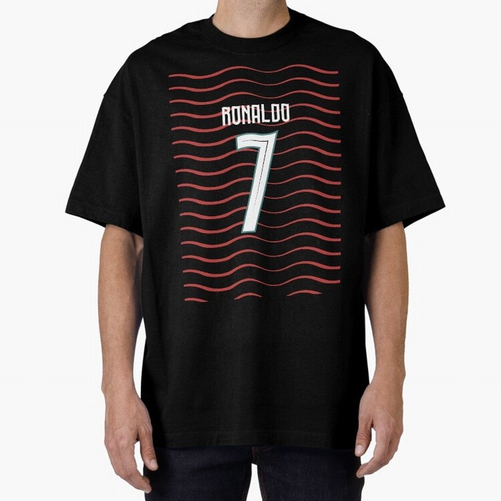 Cristiano Ronaldo Portugal Jersey 2026 World cup Oversized T-Shirt Show Your Tournament Heart for FIFA World Cup 2026 Group Stage for Fans of Mbappe and Neymar and Portugal, Spain and Germany, Bringing Fan Favorite Moments, National Team Passion,