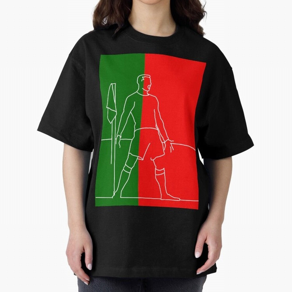 Siuuu! (color) Oversized T-Shirt Celebrate Every Goal in FIFA World Cup 2026 Group Stage Spirit, Inspired by Netherlands, Cristiano Ronaldo, Global Supporter Spirit, Legendary Goals, National Colors and Tournament Celebration; Ideal for Fans Who