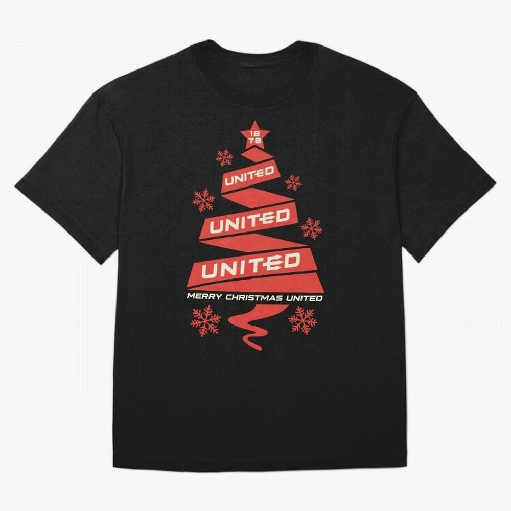 Manchester United Christmas Oversized T-Shirt Follow the Final Road of the FIFA World Cup 2026 Journey through Neymar Highlights, Spain Pride, Goal Celebration Energy, Supporter Heritage, Football Icons and Worldwide Tournament Joy; Great for Watch