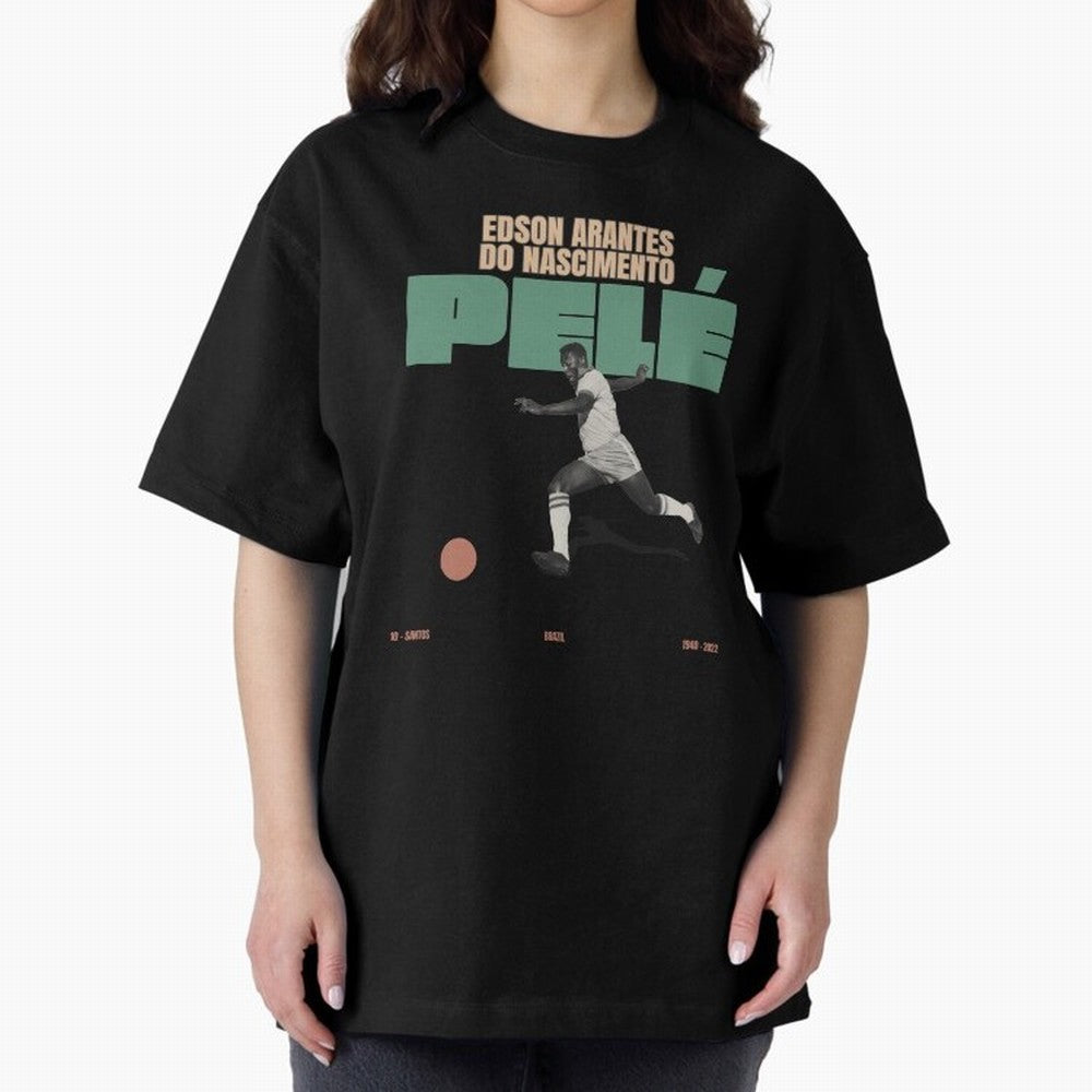 Pele Minimalist Oversized T-Shirt Stand Out with Spirit from the FIFA World Cup 2026 Journey through Mbappe Highlights, Argentina Pride, Worldwide Fan Energy, Dramatic Goals, Stadium Lights and Championship Celebrations; Built for Supporters