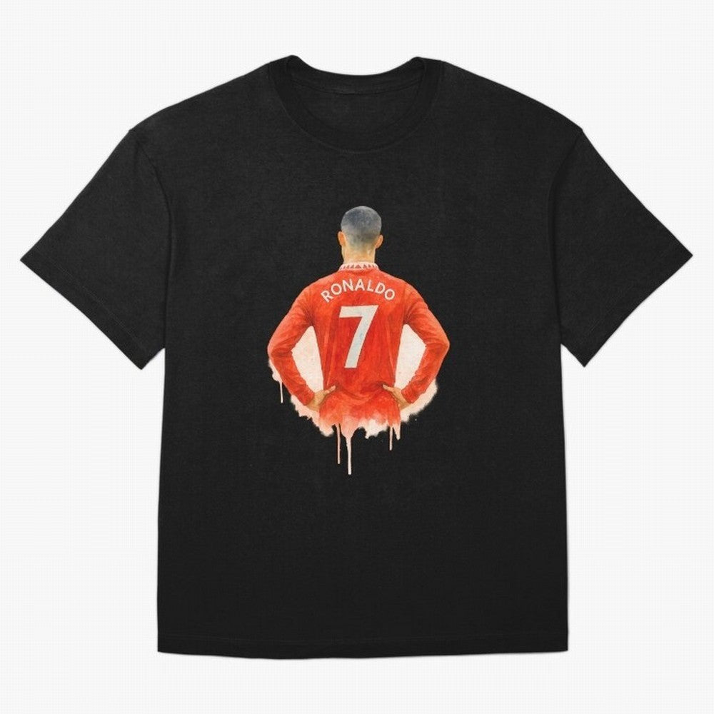 CR7 Cristiano Ronaldo potrait art a powerful moment artwork Oversized T-Shirt Honor Football Greatness during FIFA World Cup 2026 Group Stage Spirit, Built around Brazil, Haaland and Mbappe, Championship Spirit, Famous Goals, Roaring Crowds and