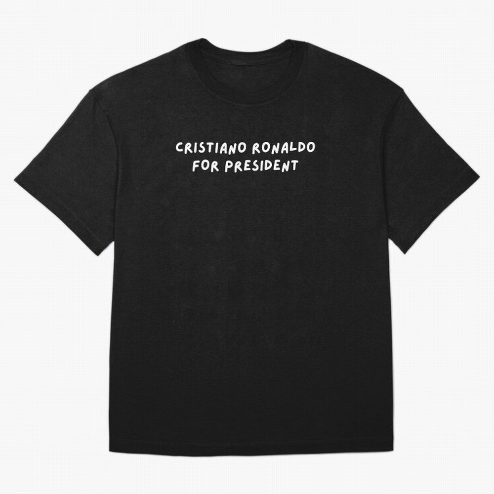 Cristiano Ronaldo for President Oversized T-Shirt Feel FIFA World Cup 2026 USA Canada Mexico Built around Neymar, Spain Energy, Sports Nostalgia, International Competition, Famous Players and Unforgettable Victories; Made for Collectors Who Enjoy