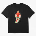 CR7 Cristiano Ronaldo a powerful moment artwork Oversized T-Shirt Turn Every Weekend Toward FIFA World Cup 2026 Group Stage with Mbappe and Neymar, Brazil Energy, Stadium Memories, Football Loyalty, International Chants and Championship Tradition;