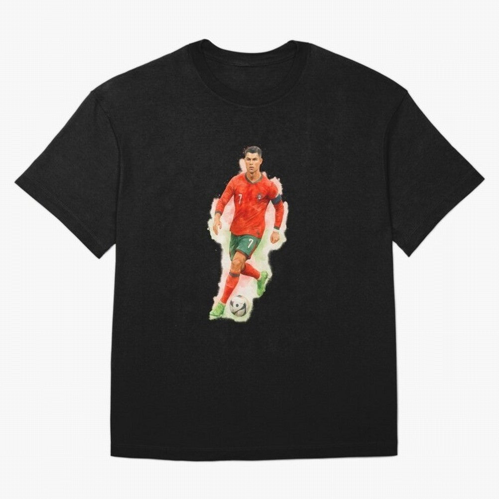 CR7 Cristiano Ronaldo a powerful moment artwork Oversized T-Shirt Turn Every Weekend Toward FIFA World Cup 2026 Group Stage with Mbappe and Neymar, Brazil Energy, Stadium Memories, Football Loyalty, International Chants and Championship Tradition;