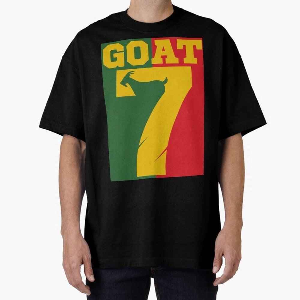 World Cup 2026 The Goat CR 7 Portugal Oversized T-Shirt Honor Champions and Dreams in Global Football Passion for FIFA World Cup 2026 USA Canada Mexico, Centered on Haaland, Spain and Netherlands, Match Day Excitement, Supporter Culture, Golden