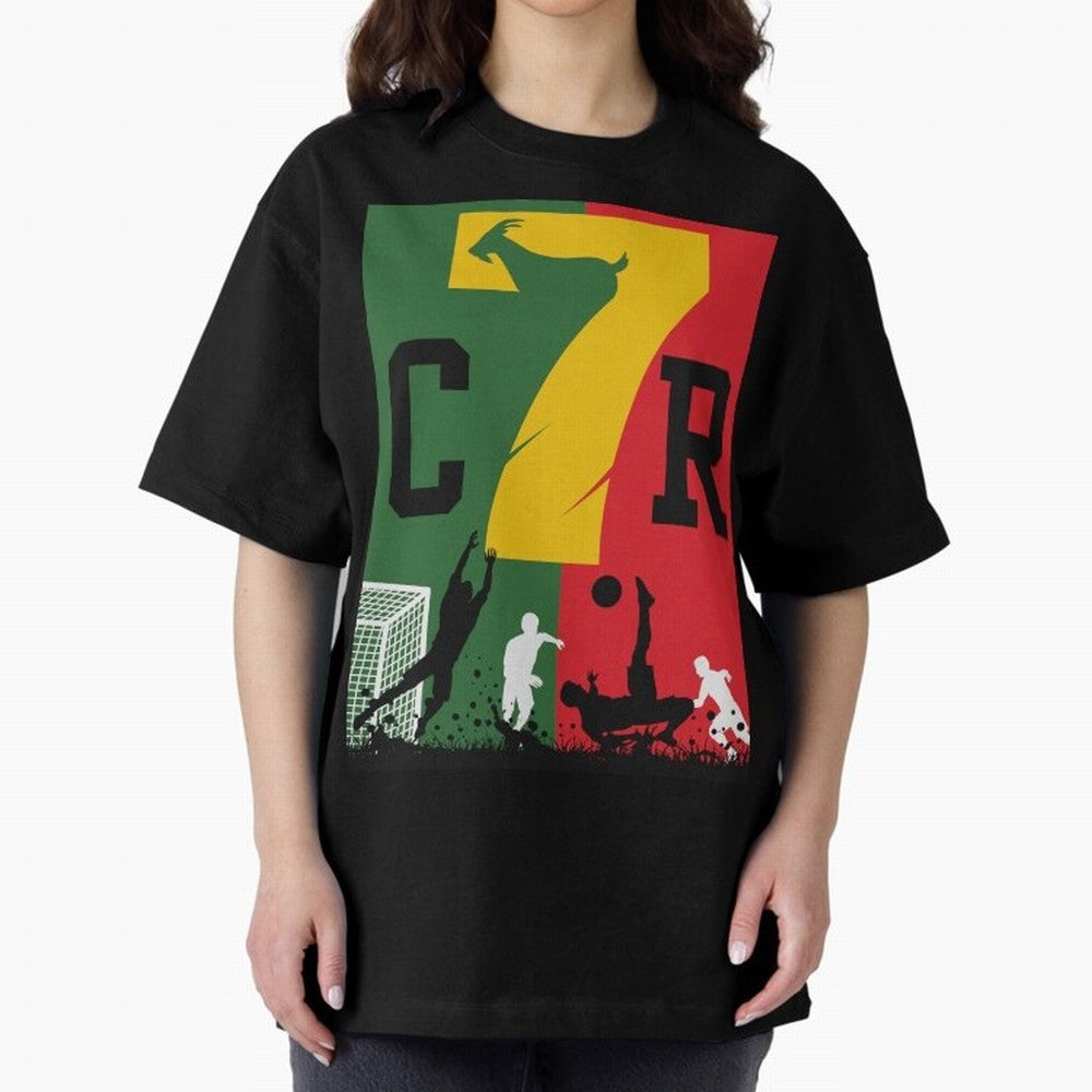 Portugal The Goat CR 7 World Cup 2026 Oversized T-Shirt Celebrate Global Passion for Match Day Hype around FIFA World Cup 2026 Group Stage, Neymar, England and Germany, Football Passion, Legendary Performances, Festival Vibes and Supporter