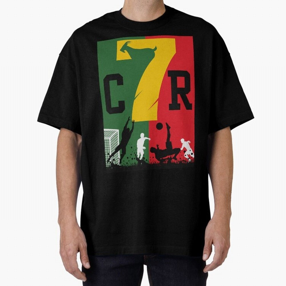 Portugal The Goat CR 7 World Cup 2026 Oversized T-Shirt Celebrate Global Passion for Match Day Hype around FIFA World Cup 2026 Group Stage, Neymar, England and Germany, Football Passion, Legendary Performances, Festival Vibes and Supporter