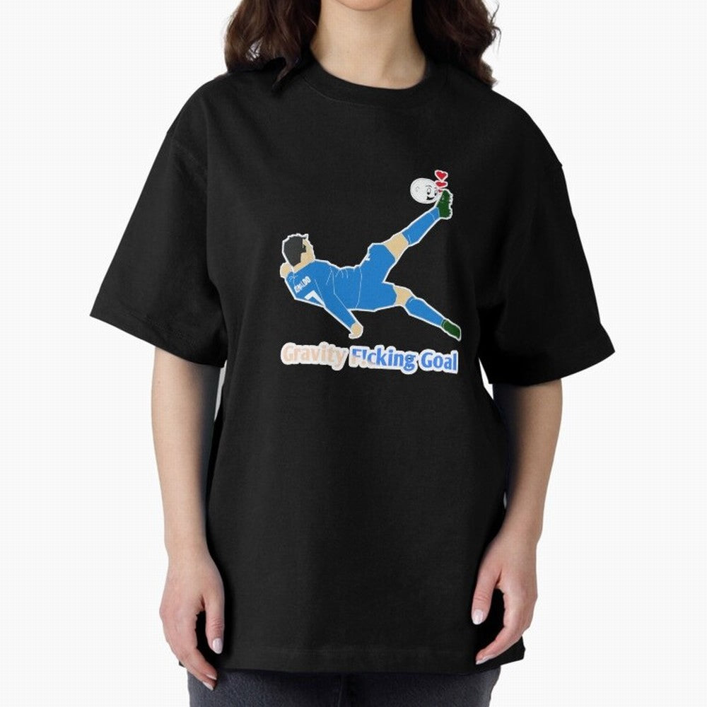 Cristiano Ronaldo Bicycle kick Oversized T-Shirt Show Love for Legendary Goals in FIFA World Cup 2026 for Fans of Mbappe and Portugal, Spain and Germany, Bringing Football History, Final Match Energy, Crowd Noise and Once in a Lifetime Moments;