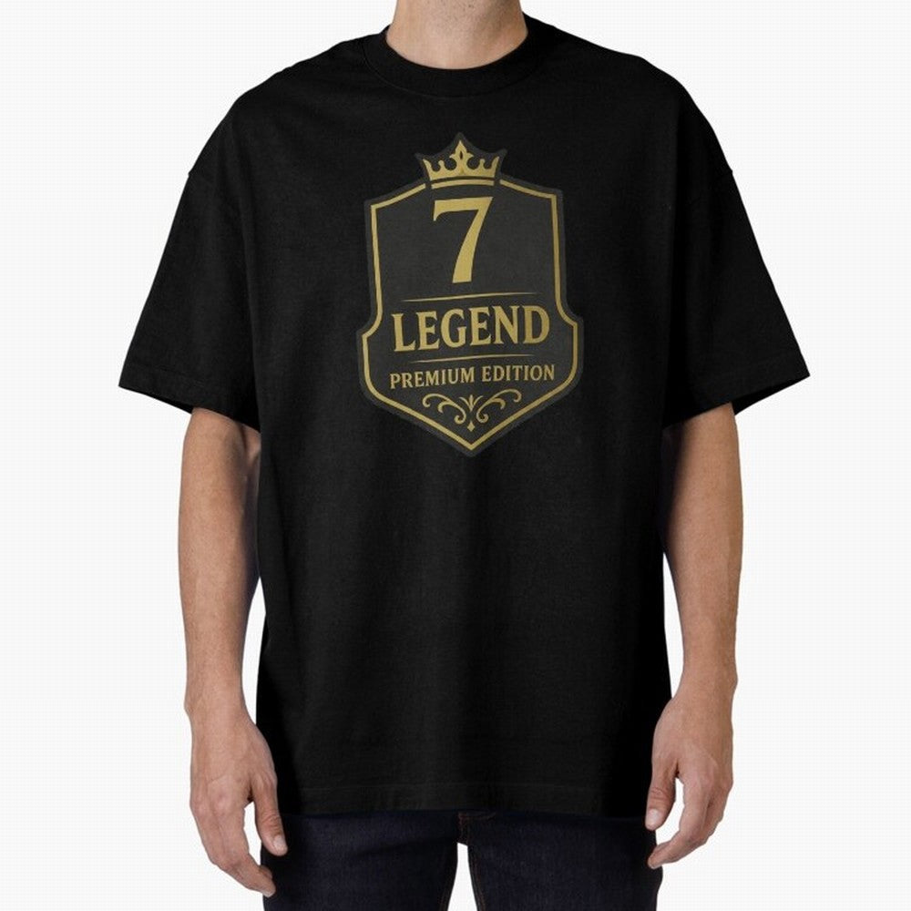 7Legend Football Inspired Number 7 T-Shirt Oversized T-Shirt Relive Match Day Hype around FIFA World Cup 2026 USA Canada Mexico, Neymar, France, Tournament Hype, Historic Matchups, Family Viewing Parties and Global Sports Pride; Created for Match