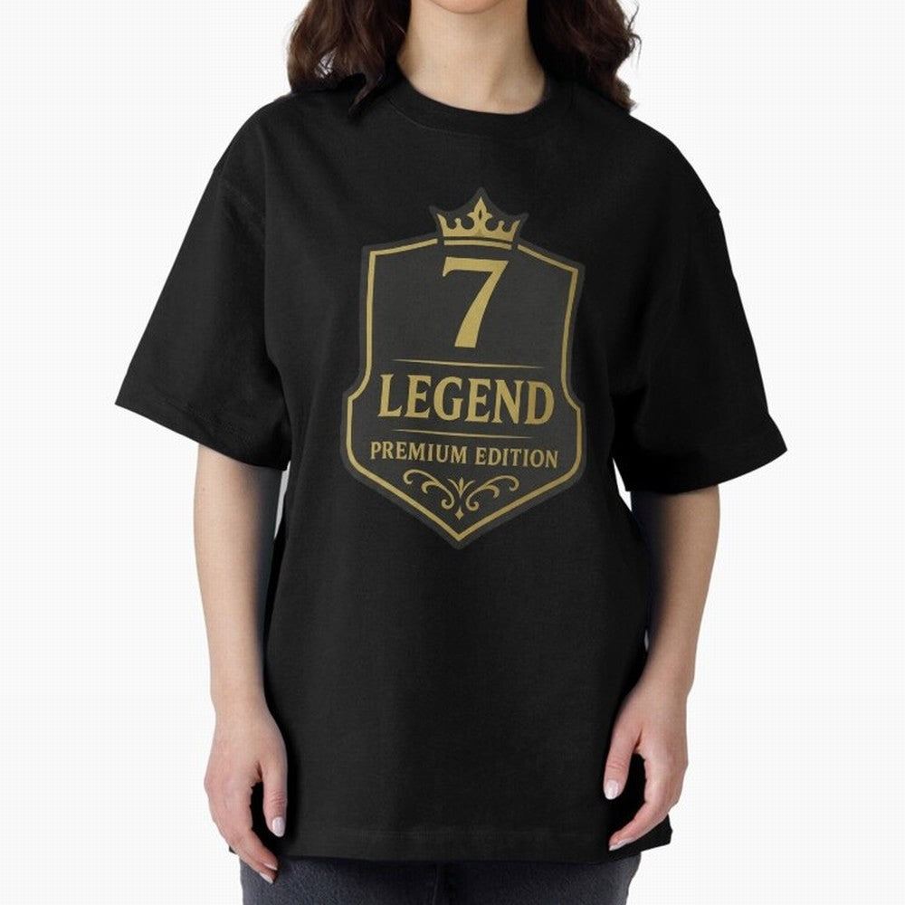 7Legend Football Inspired Number 7 T-Shirt Oversized T-Shirt Relive Match Day Hype around FIFA World Cup 2026 USA Canada Mexico, Neymar, France, Tournament Hype, Historic Matchups, Family Viewing Parties and Global Sports Pride; Created for Match
