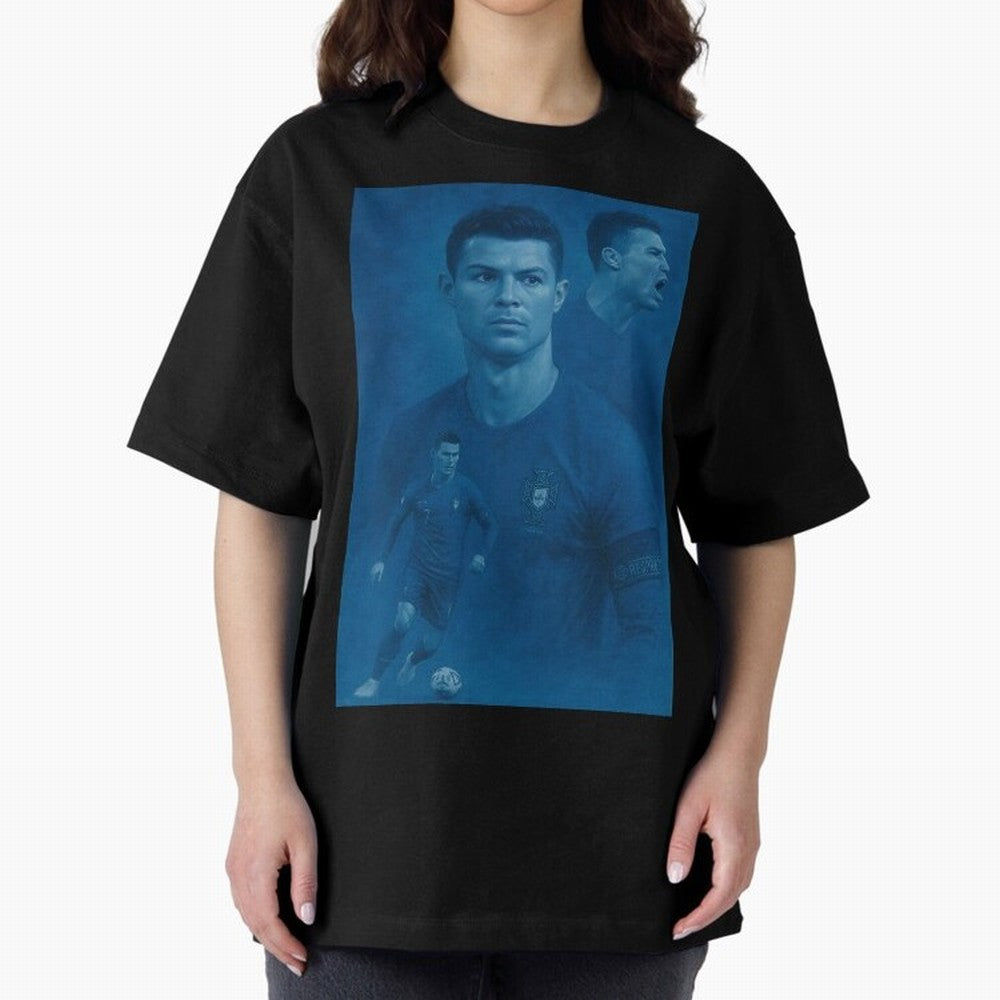 Blue Soccer Oversized T-Shirt Bring Home FIFA World Cup 2026 for Fans of Mbappe and Neymar and Brazil, Portugal and Argentina, Bringing Soccer Culture, Superstar Moments, National Team Dreams and Competitive Fire; Ideal for Fans Who Follow Messi,