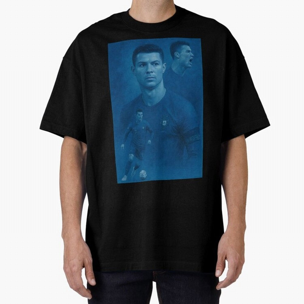 Blue Soccer Oversized T-Shirt Bring Home FIFA World Cup 2026 for Fans of Mbappe and Neymar and Brazil, Portugal and Argentina, Bringing Soccer Culture, Superstar Moments, National Team Dreams and Competitive Fire; Ideal for Fans Who Follow Messi,